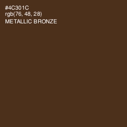 #4C301C - Metallic Bronze Color Image